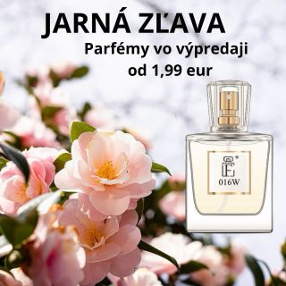 Jarný výpredaj na parfémy od 1,99 eur . https://www.fabrykavone.sk/jarny-vypredaj/